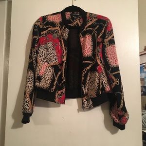 Chains & Links Forever 21 Cropped Jacket